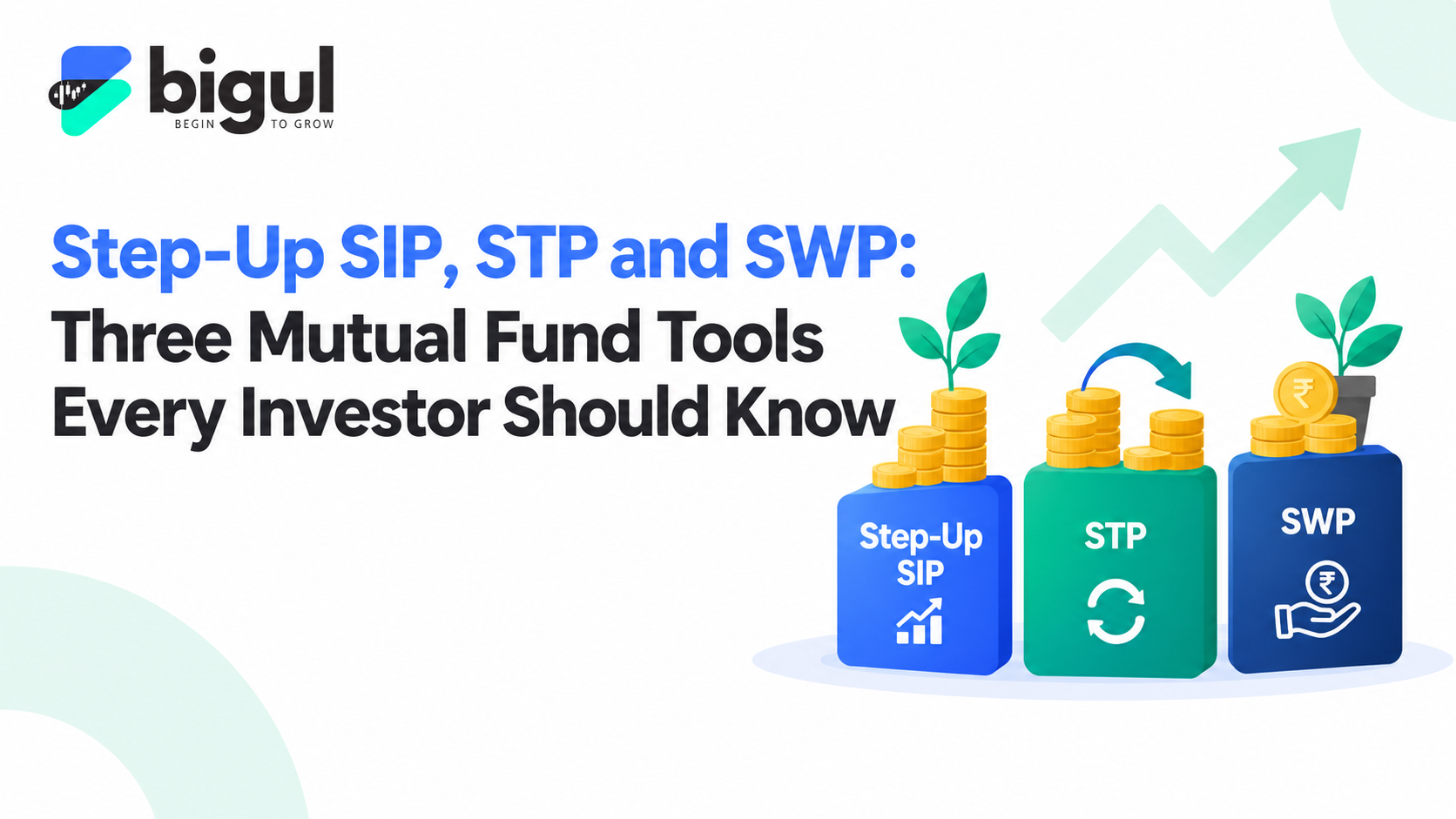 Step-Up SIP, STP and SWP mutual fund investment strategies explained
